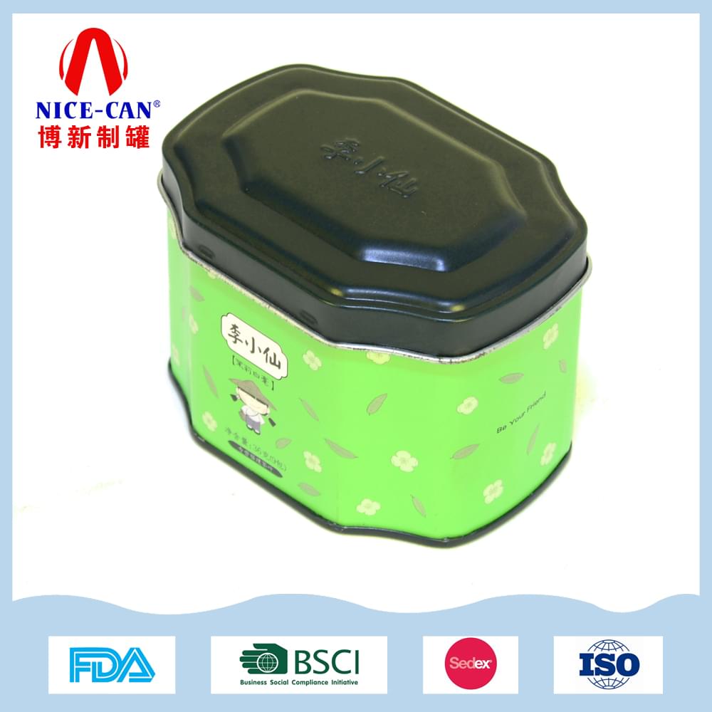 八角马口铁茶叶铁盒定制|广州 马口铁茶叶铁盒NC2987