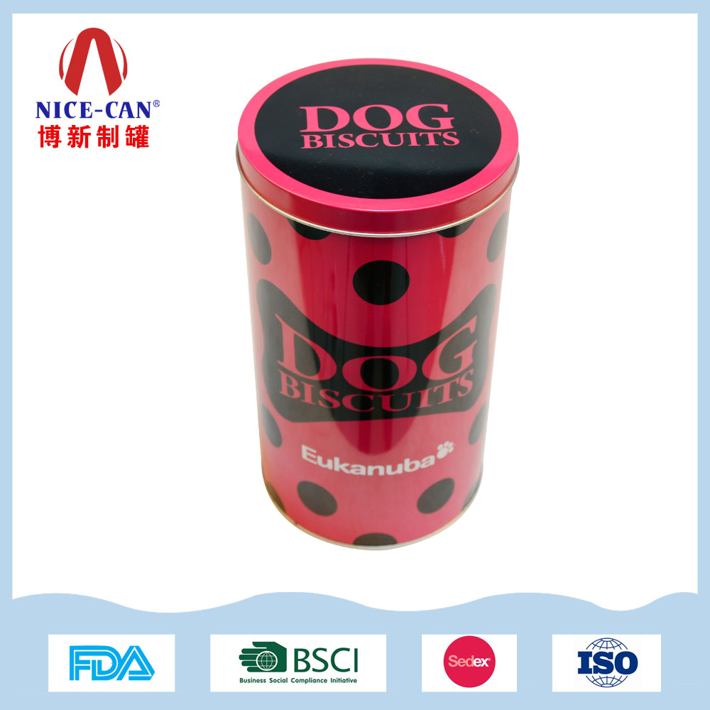 宠物猫粮铁罐|圆形马口铁盒定制NC2503A-001