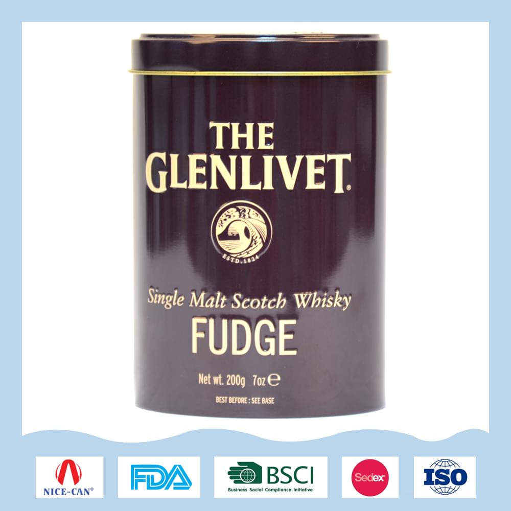 纯麦苏格兰威士忌铁罐|威士忌礼品铁盒包装|马口铁酒罐子 NC3054-006